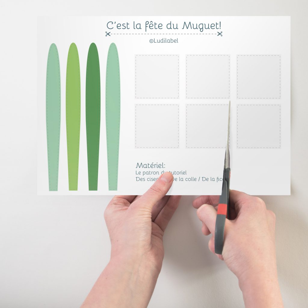 DIY printable brins de muguet en papier