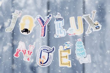 DIY Printable Guirlande de Noël avec lettres