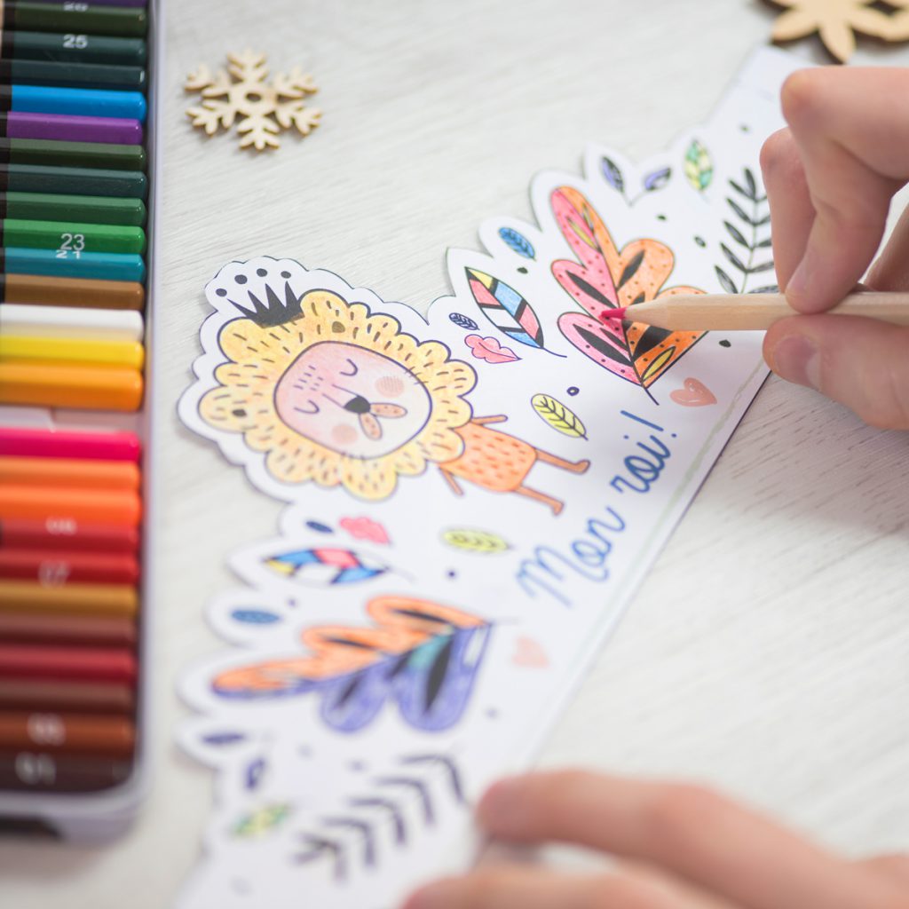 DIY Printable Courrone des rois et des reines à colorier