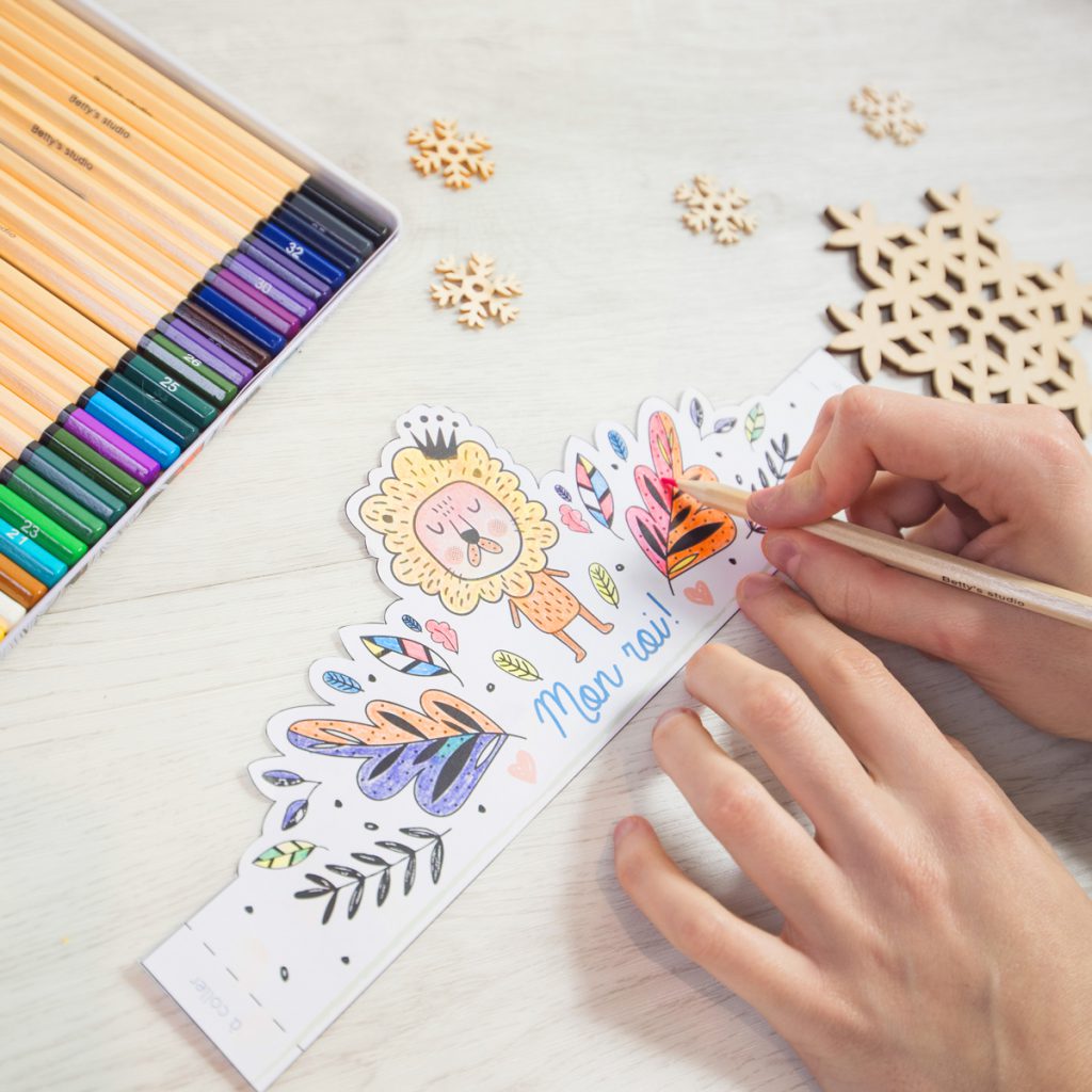 DIY Printable Courrone des rois et des reines à colorier