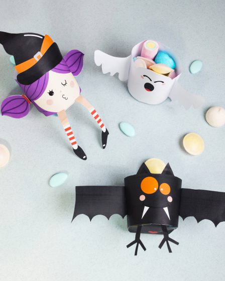 DIY Printable Petits Pots pour les bonbons d'Halloween