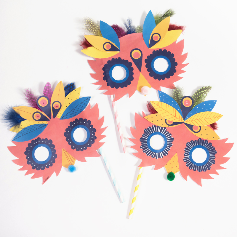 DIY: máscara de carnaval