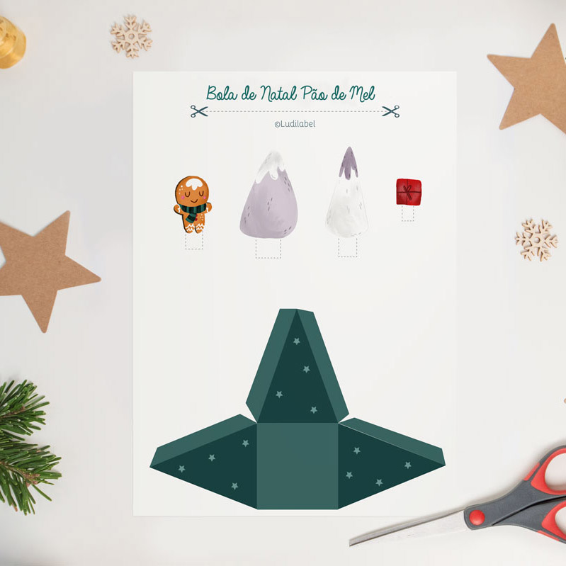 DIY: 2 Bolas de Natal de papel para fabricar • Ludilabel
