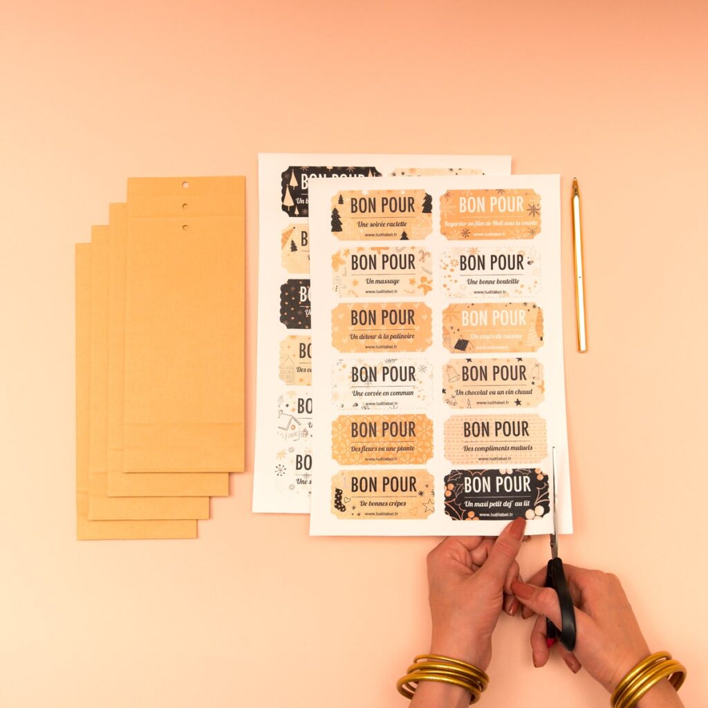 DIY: Bons pour une surprise à glisser dans le calendrier de l