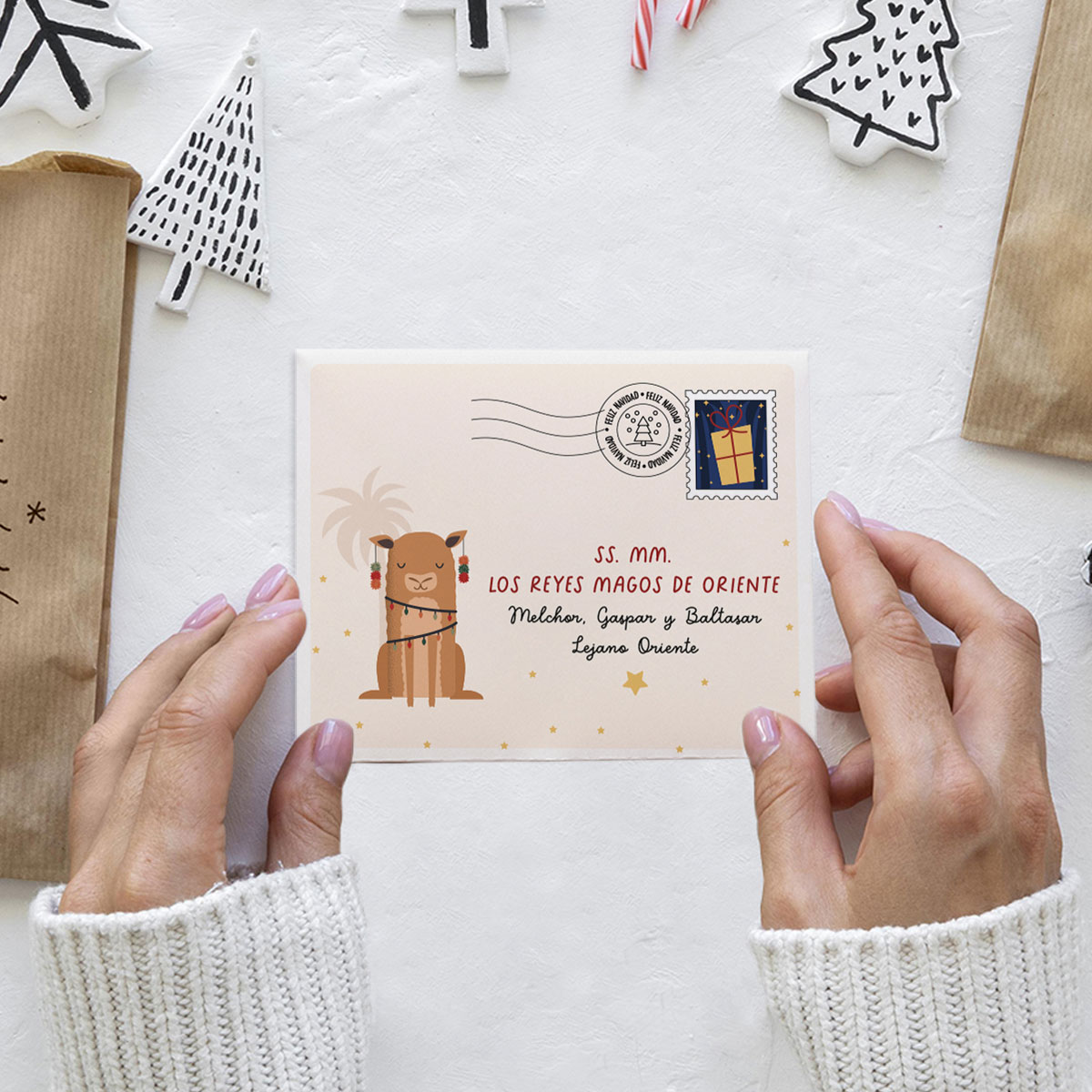 sobre gratuite diy per carta a los reyes magos