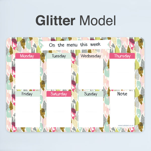 Ready to use menu & activities planners - Glitter