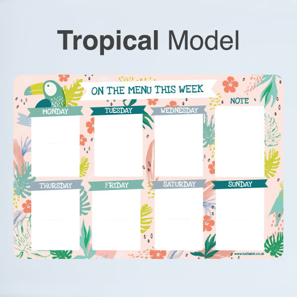 Ready to use menu & activities planners - Tropical