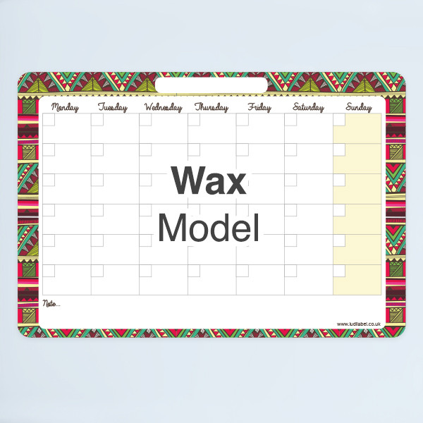 Write-on/Write-off Monthly Planner - Wax