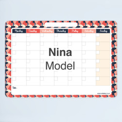 Write-on/Write-off Monthly Planner - Nina
