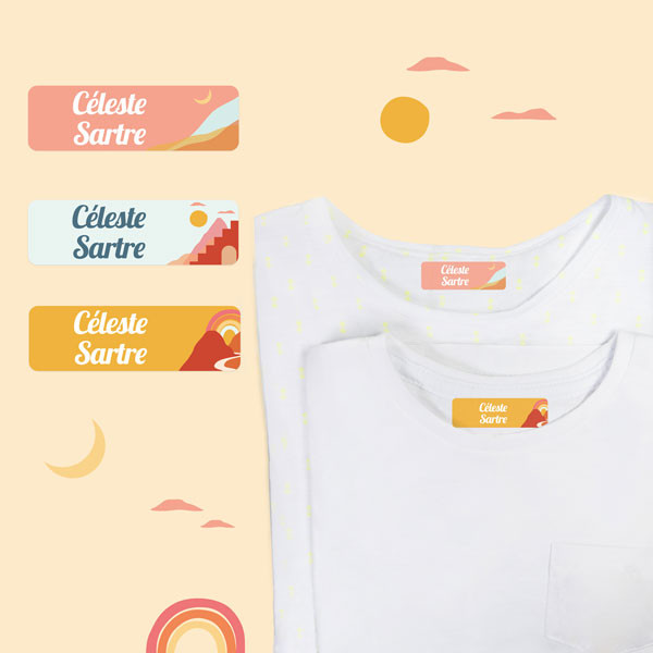 Personalized Iron-on Name Labels for clothes