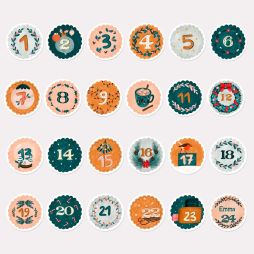 DIY Advent Calendar set - Trendy X'Mas-Calendars €22.99 Ludilabel Christmas 1
