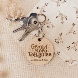 Personalized wooden keychain -Key ring €9.99 Ludilabel 1