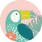 choix stickers gourde ludilabel toucan 1 1 2